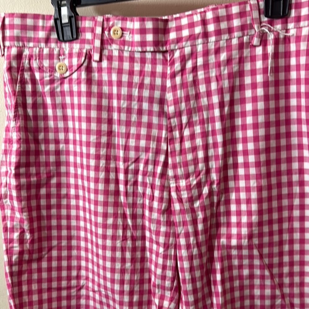 Men’s Ralph Lauren polo pink/white shorts Sz 34